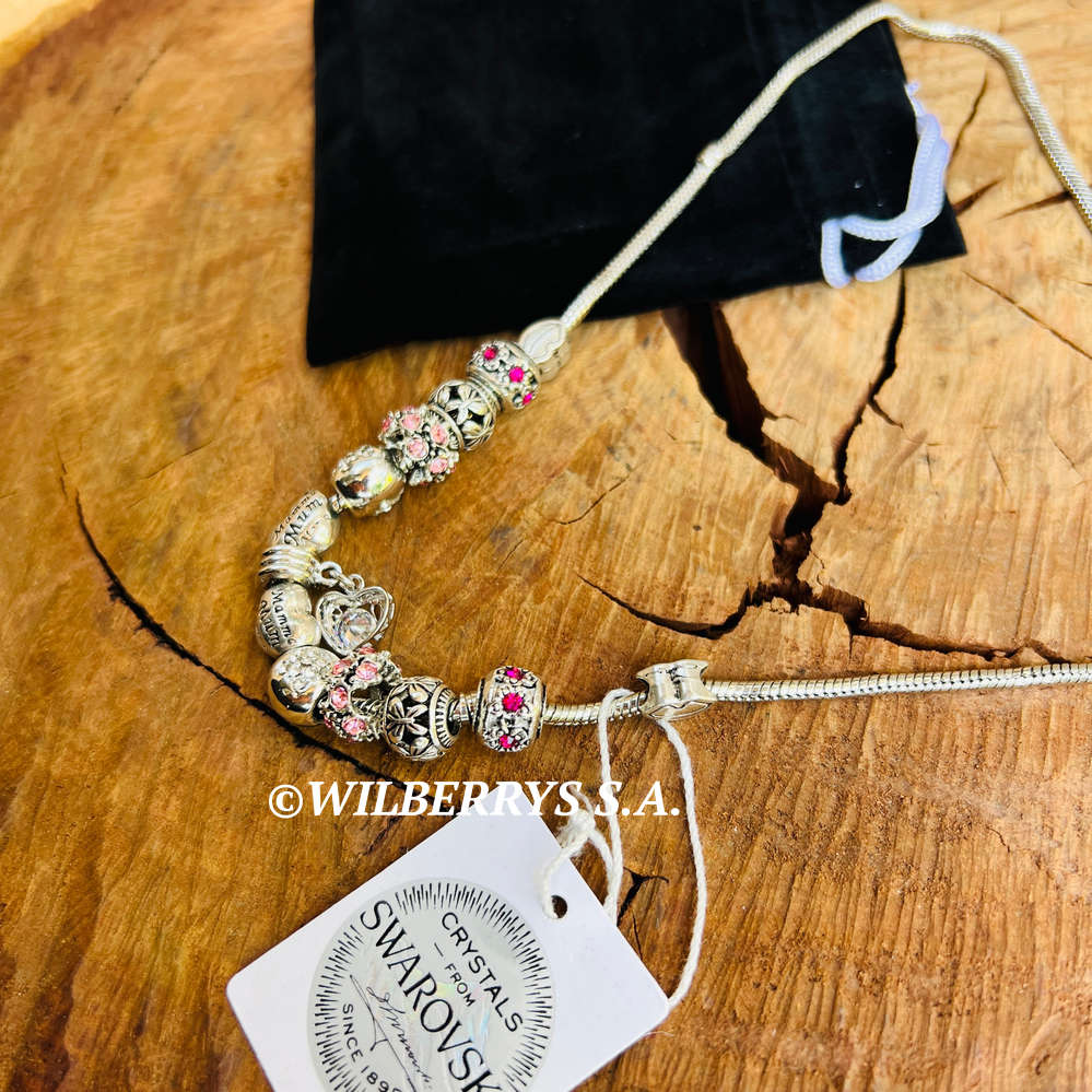 rrp R2550.00 LONDON JEWELLERS Ava Necklace + CHARMS + CRYSTALS FROM SWAROVSKI