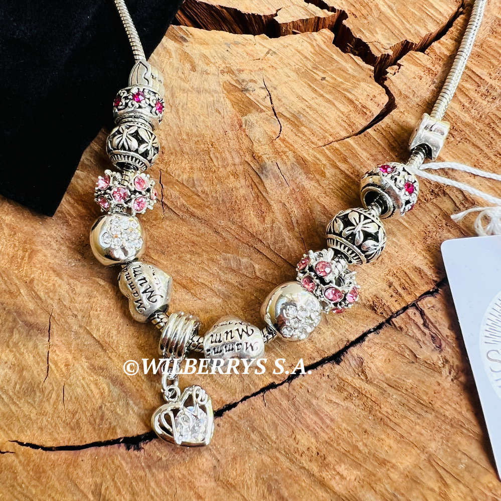 rrp R2550.00 LONDON JEWELLERS Ava Necklace + CHARMS + CRYSTALS FROM SWAROVSKI