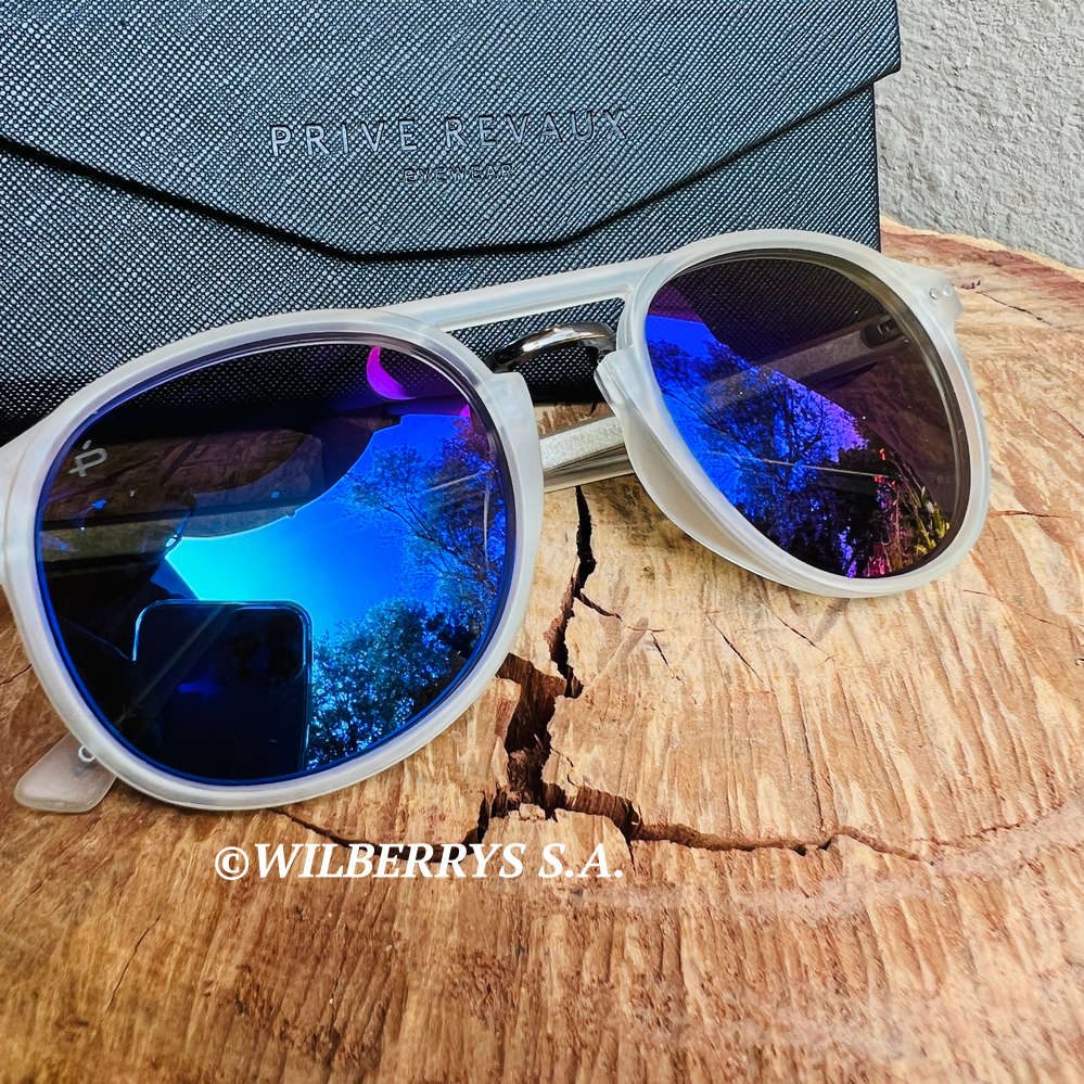 late entry!! PRIVE REVAUX UNISEX  iSLAND hop Translucent Sunglasses *GENUINE*