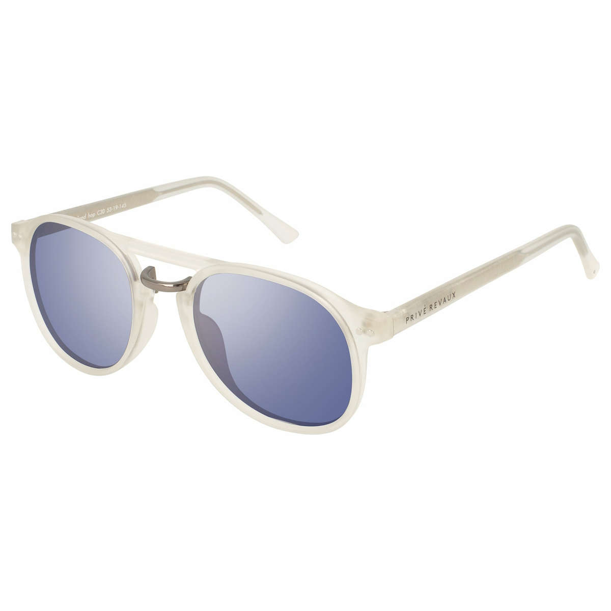 late entry!! PRIVE REVAUX UNISEX  iSLAND hop Translucent Sunglasses *GENUINE*