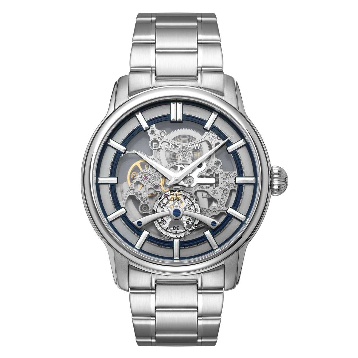 ***must see*** rrp: R11,500.00 THOMAS EARNSHAW BALTIC WHISTON OPEN HEART Silver / Radiant Blue Watch