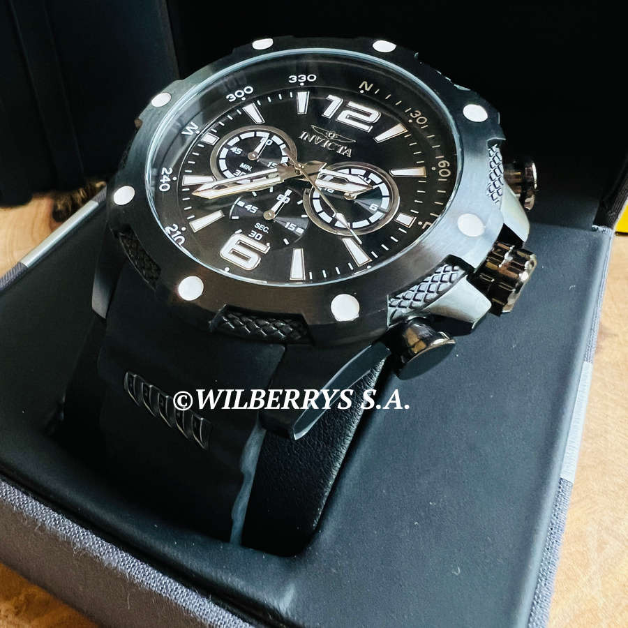 wow!! rrp R7,999.00 INVICTA Special Forces Ionic Black and Silicon Chronograph Watch NEW
