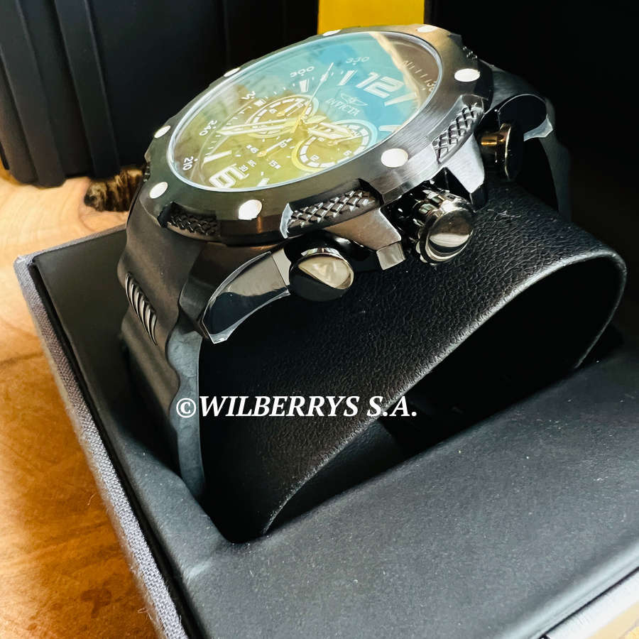 wow!! rrp R7,999.00 INVICTA Special Forces Ionic Black and Silicon Chronograph Watch NEW