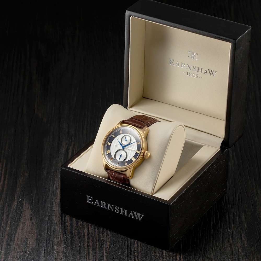 ***must see*** rrp: R6,500.00 THOMAS EARNSHAW Men`s LONGITUDE MULTI-FUNCTION Black Gold Watch