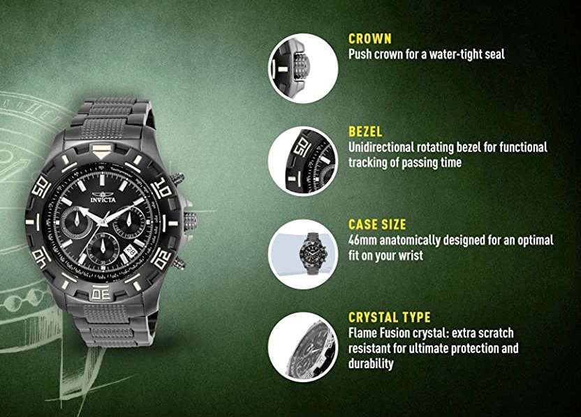 wow!! rrp R7,999.00 INVICTA Men`s CARBON RACER Chronograph Steel Bracelet Watch NEW