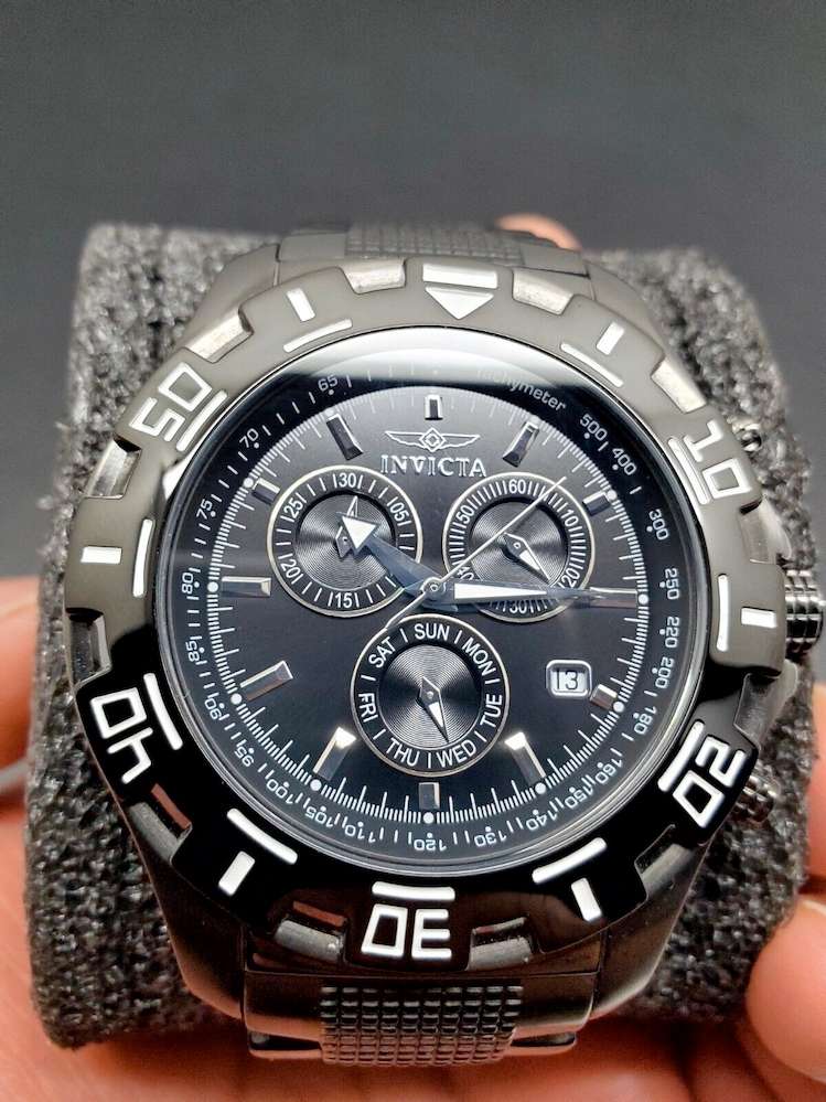 wow!! rrp R7,999.00 INVICTA Men`s CARBON RACER Chronograph Steel Bracelet Watch NEW