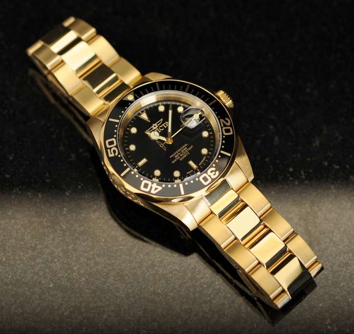 wow wow hot!! rrp R6,999.00 INVICTA® Mens SEA URCHIN 38mm Full Gold pl Watch BRAND NEW