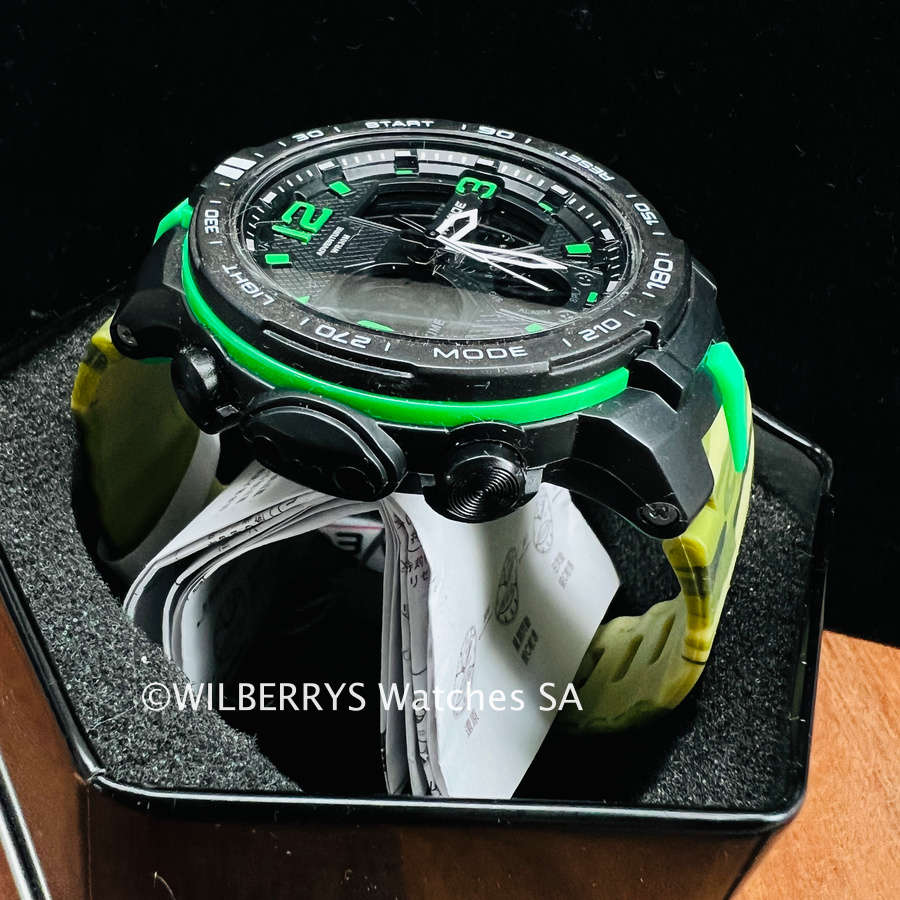 WEIDE Men`s SHOCK PROOF MUD GATOR 45mm Black/Camo Watch BRAND NEW official SA store