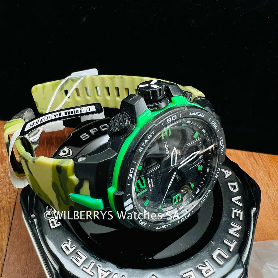 WEIDE Men`s SHOCK PROOF MUD GATOR 45mm Black/Camo Watch BRAND NEW official SA store