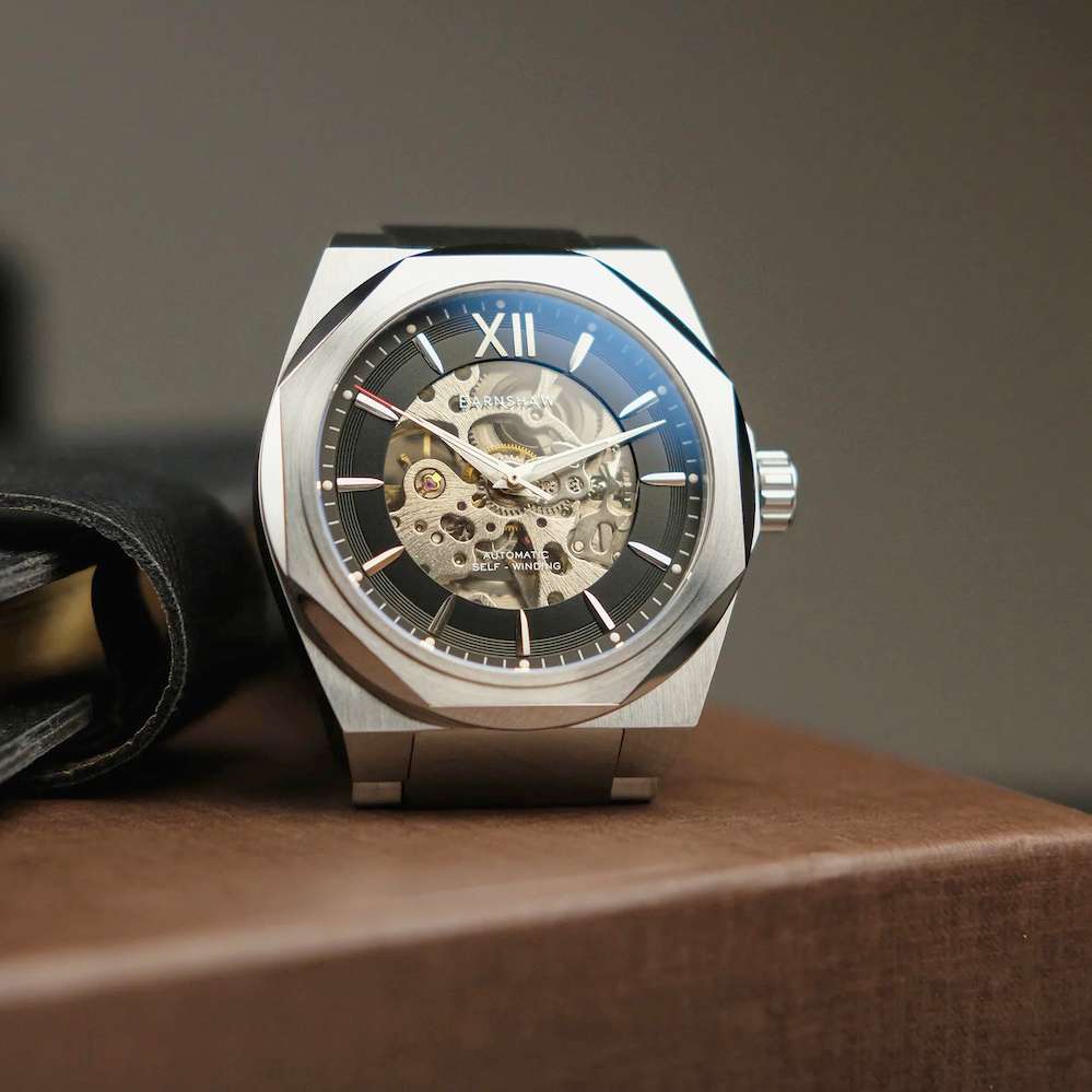LOOK!! rip: R9,200.00 THOMAS EARNSHAW CLARK SKELETON AUTOMATIC Storm Black Watch