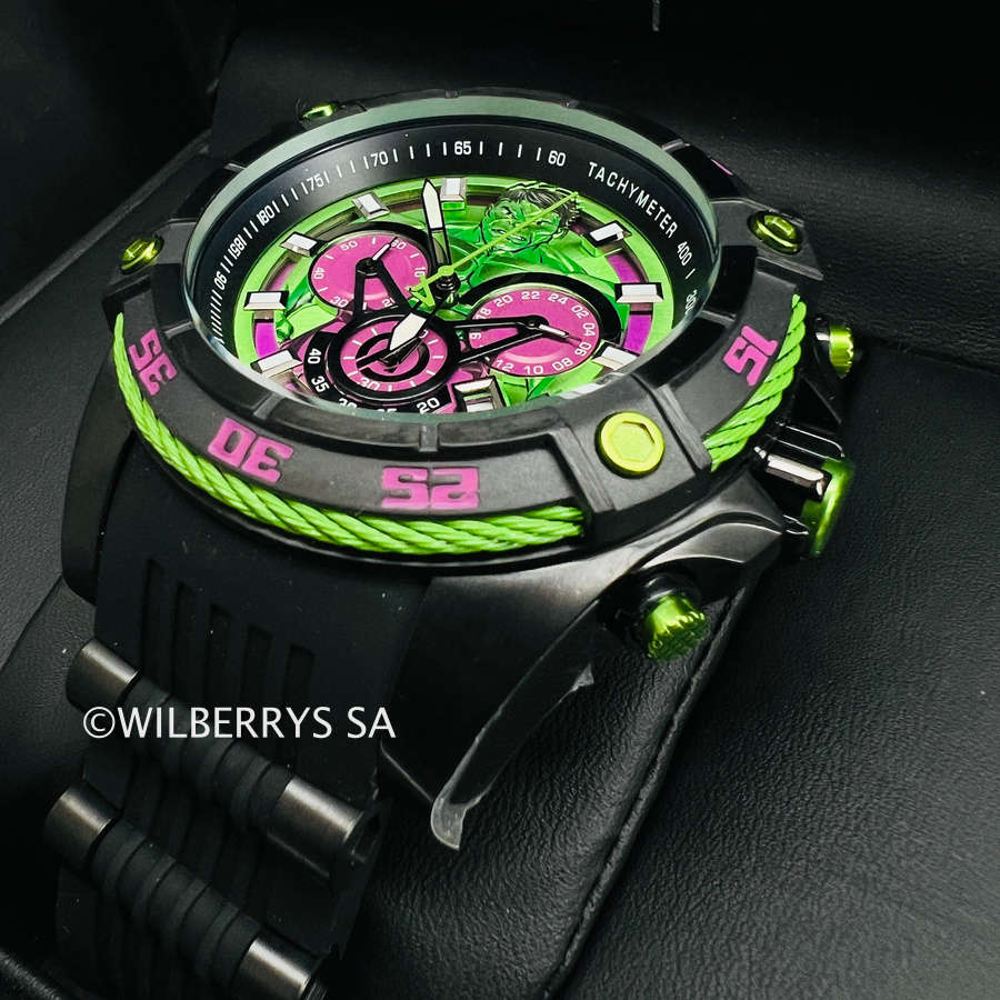 must SEE!! Retail: R8,999.00 INVICTA Mens MARVEL Hulk Limited Edition Chrono Watch