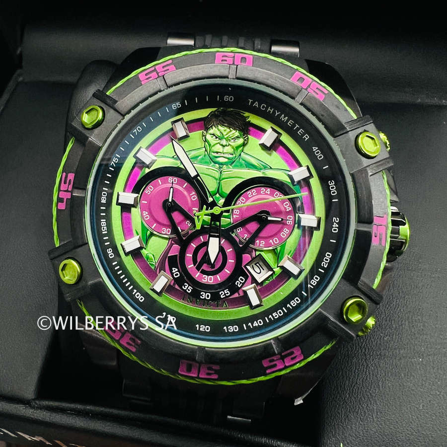 must SEE!! Retail: R8,999.00 INVICTA Mens MARVEL Hulk Limited Edition Chrono Watch