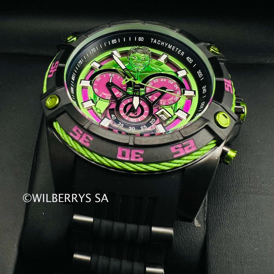 must SEE!! Retail: R8,999.00 INVICTA Mens MARVEL Hulk Limited Edition Chrono Watch
