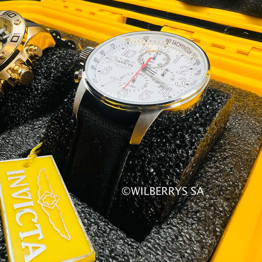 ***must see*** rrp: R8,900.00 INVICTA Men`s RUSSIAN LEFTY TACH CANVAS STARP CHRONOGRAPH WATCH