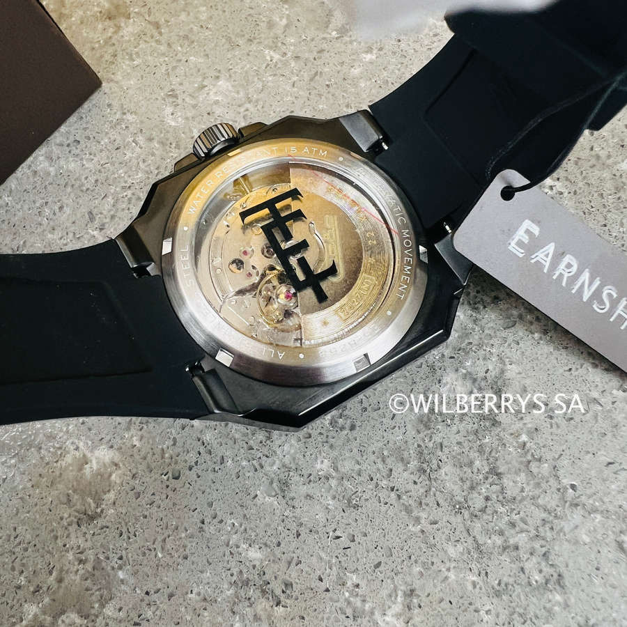 LOOK!! rip: R14,200.00 THOMAS EARNSHAW ARMOURY GRANDE OPEN HEART AUTOMATIC Storm Black Watch