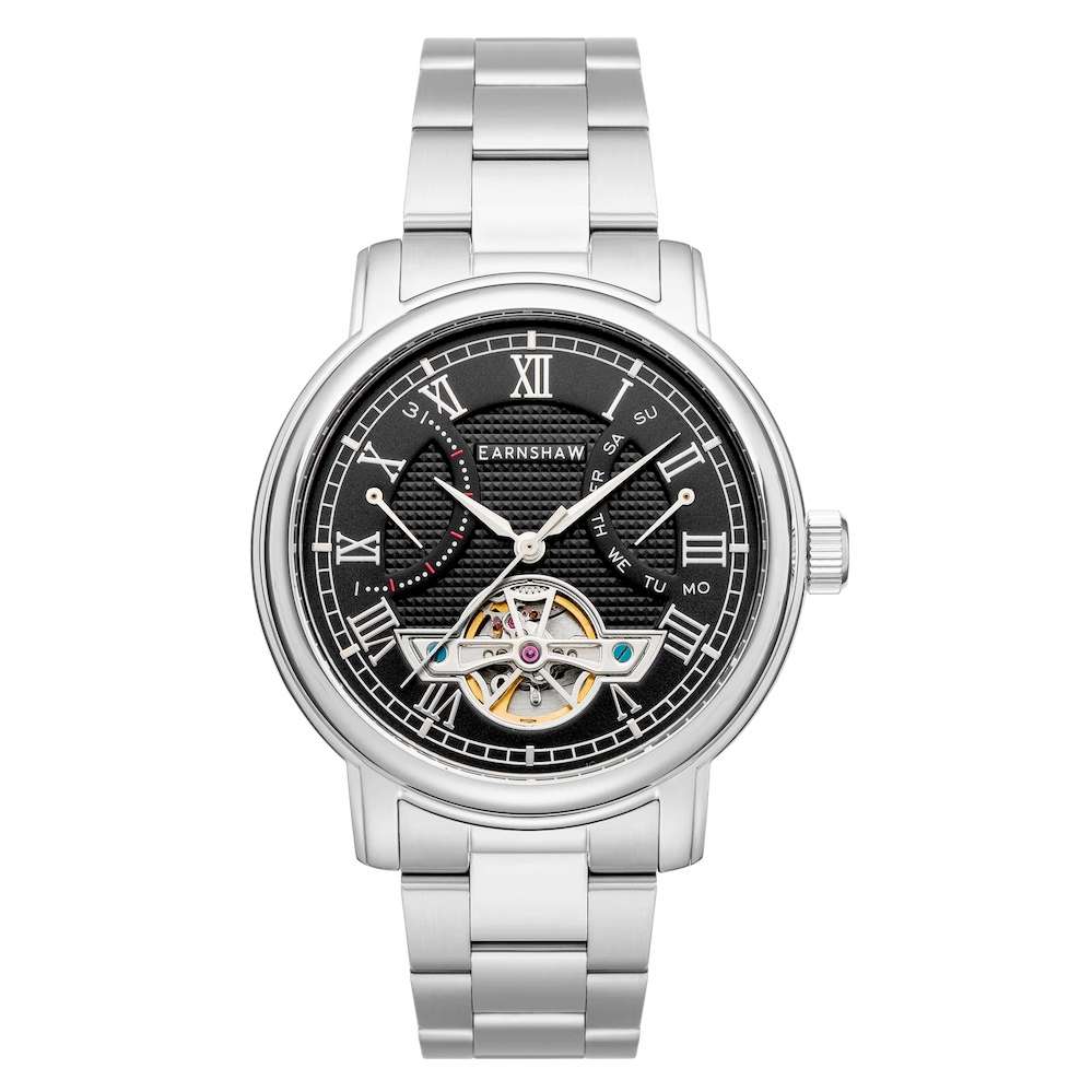 LOOK!! Retail: R10,200.00 Earnshaw BRIT AUTOMATIC DOUBLE RETROGRADE Mansfield Watch GENUINE, NEW