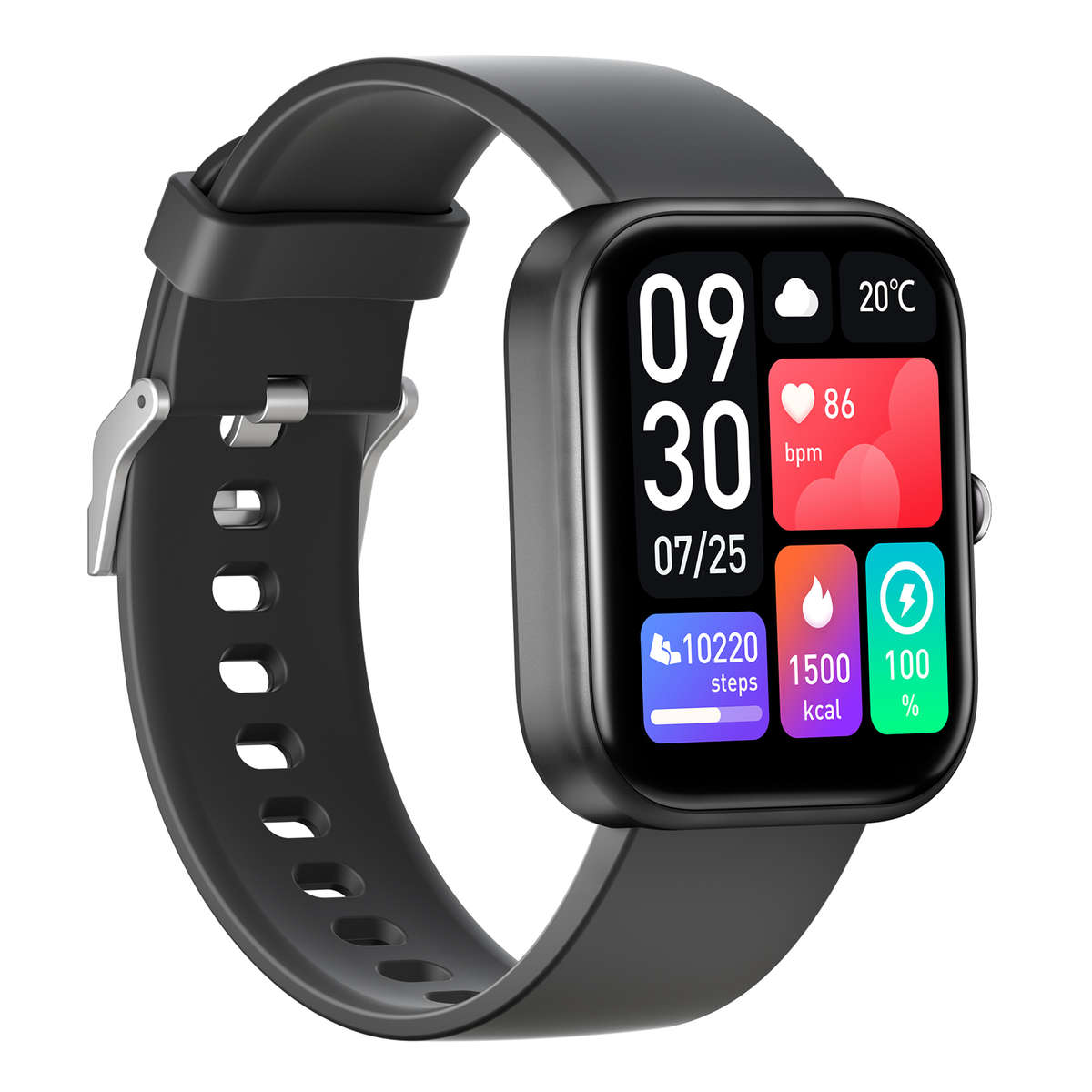 rrp: R2,500.00 T&F LONDON the TOMMI smart watch | Sugar, Bluetooth calling, health!! black/black