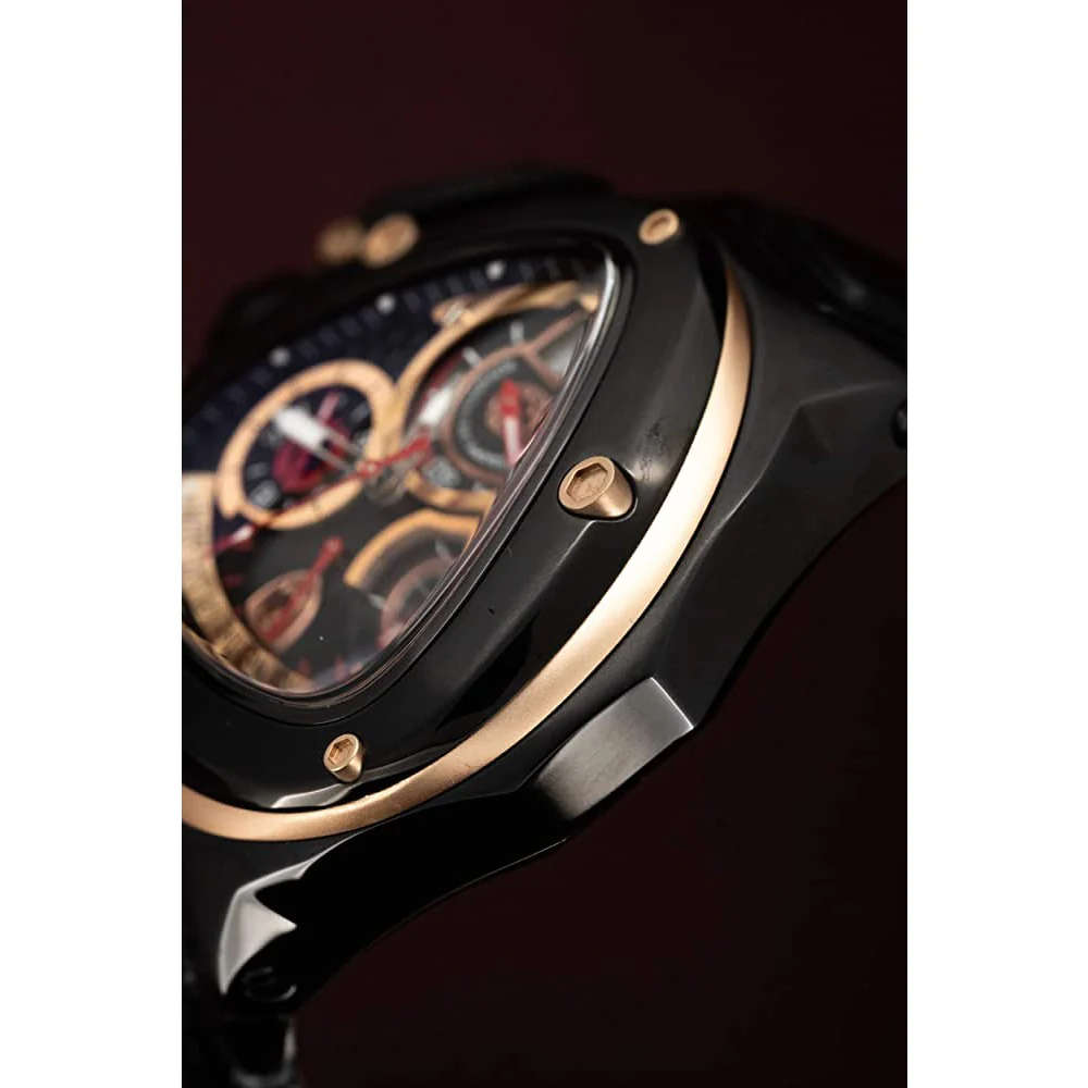 RRP R38,000.00 Tonino Lamborghini Men`s SPYDER 3015 Rose Gold Chrono Watch BRAND NEW 100% GENUINE