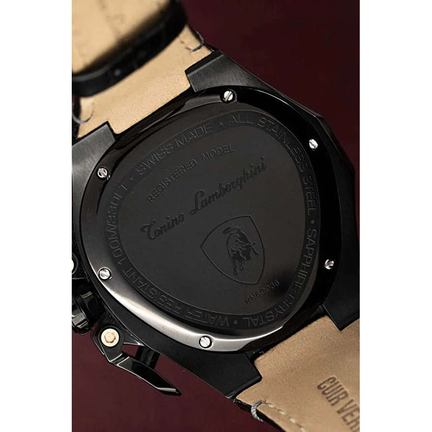 RRP R38,000.00 Tonino Lamborghini Men`s SPYDER 3015 Rose Gold Chrono Watch BRAND NEW 100% GENUINE