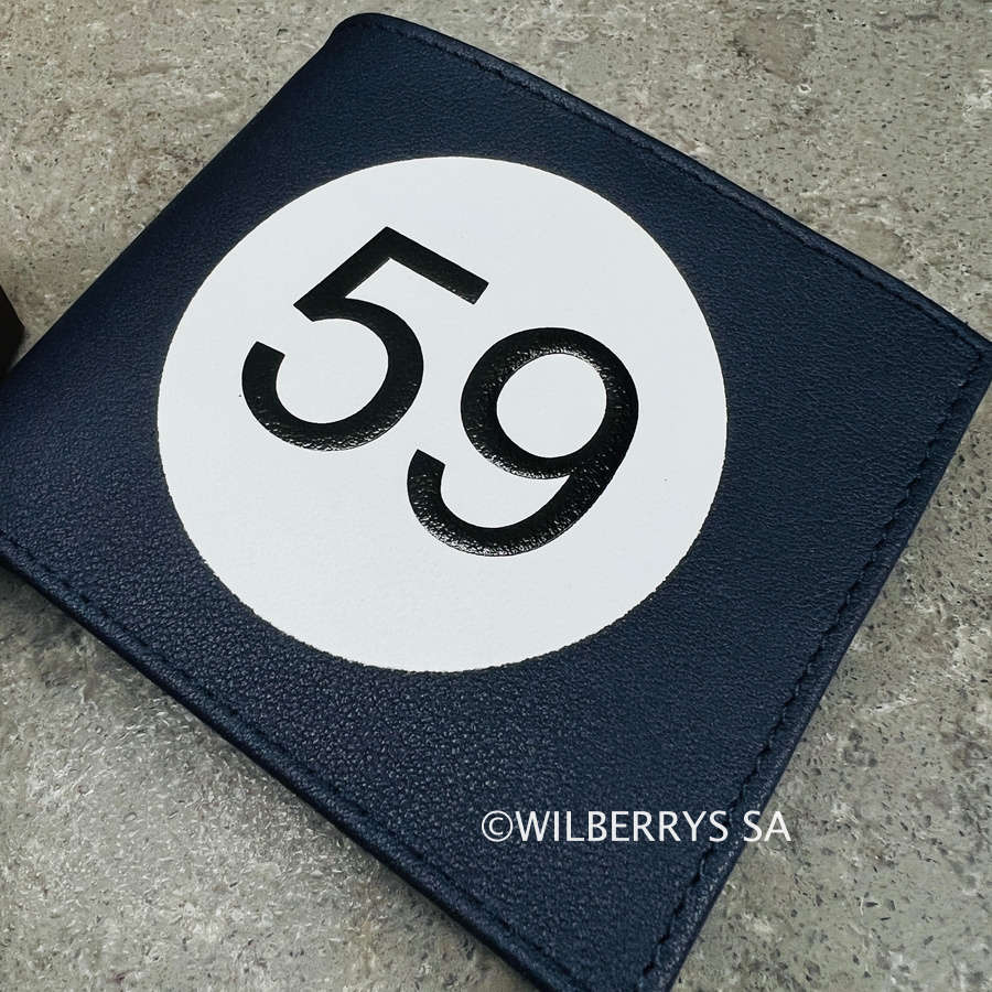 look!! R2,199.00 TOM & FRED London® British Racing Tribute Wallet MIDNIGHT BLUE LEATHER