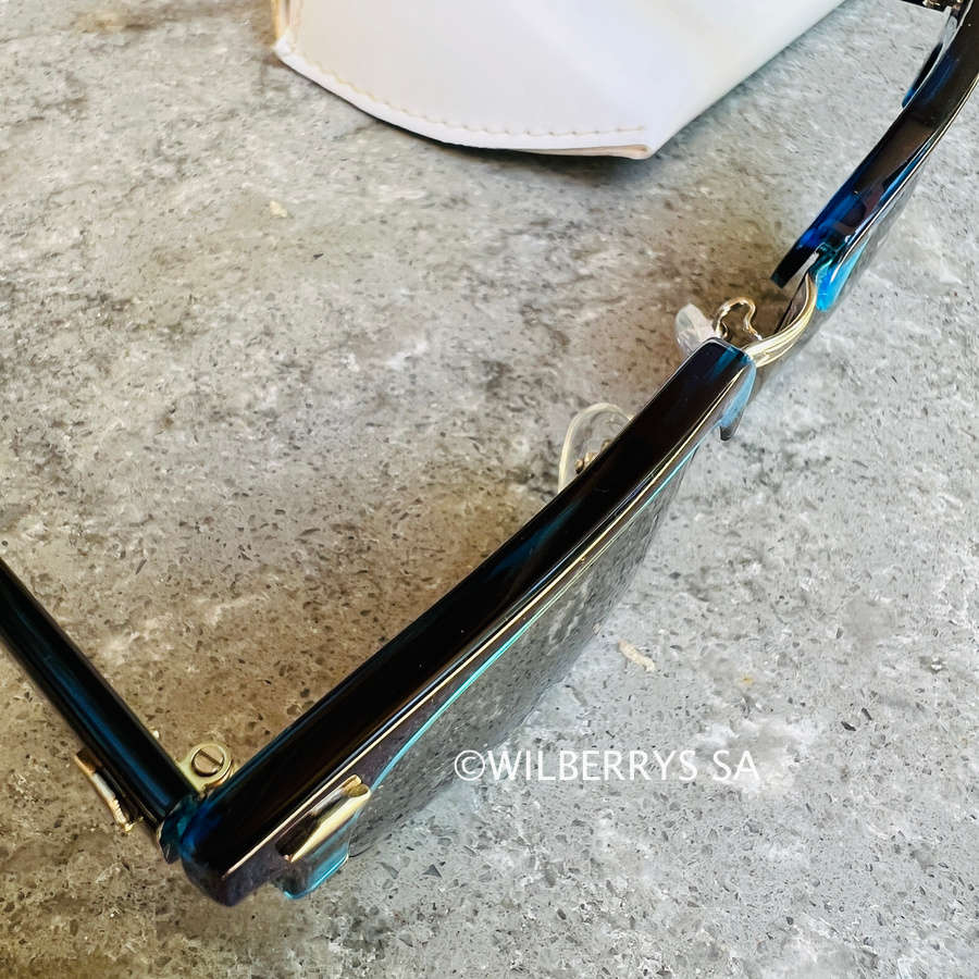 rrp R3999.00 AQUASWISS Mens Luxury Milo Blue Mirror Wayfarer Sunglasses **AUTHENTIC, NEW, HOT!!