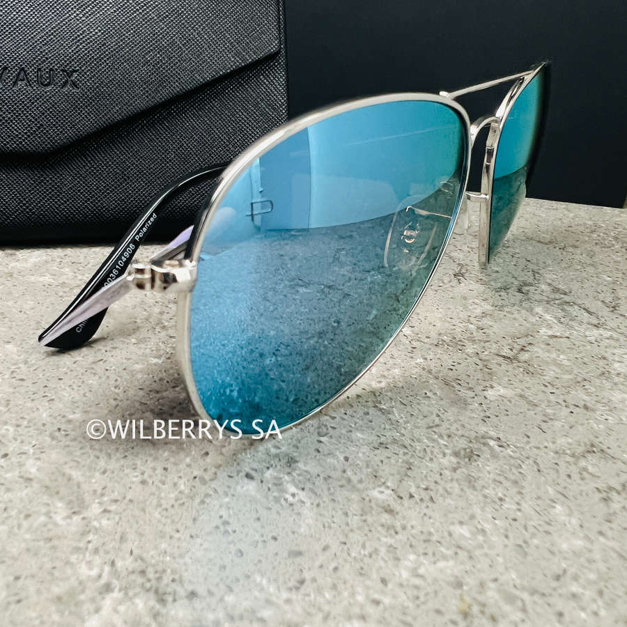 LOOK! PRIVE REVAUX Mens JAMIE FOXX COMMANDO MIRROR / Palladium / Polarized Sunglasses