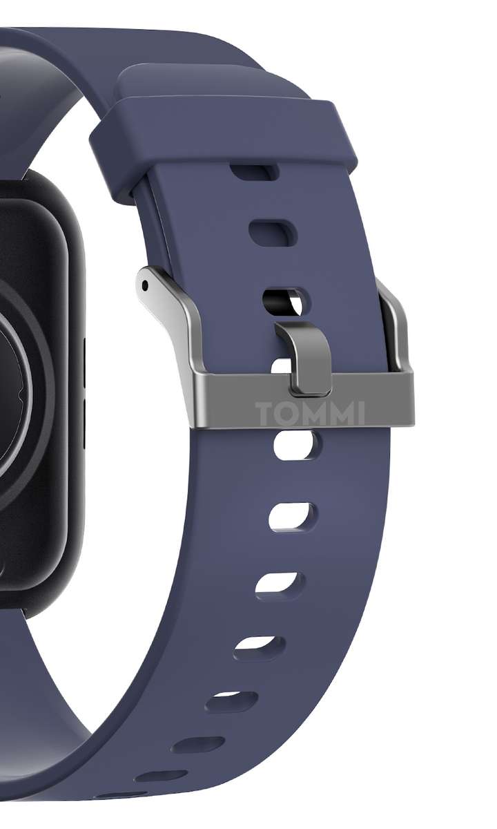 rrp: R2,500.00 T&F LONDON the TOMMI smart watch | Sugar, Bluetooth calling, health!! black/blue