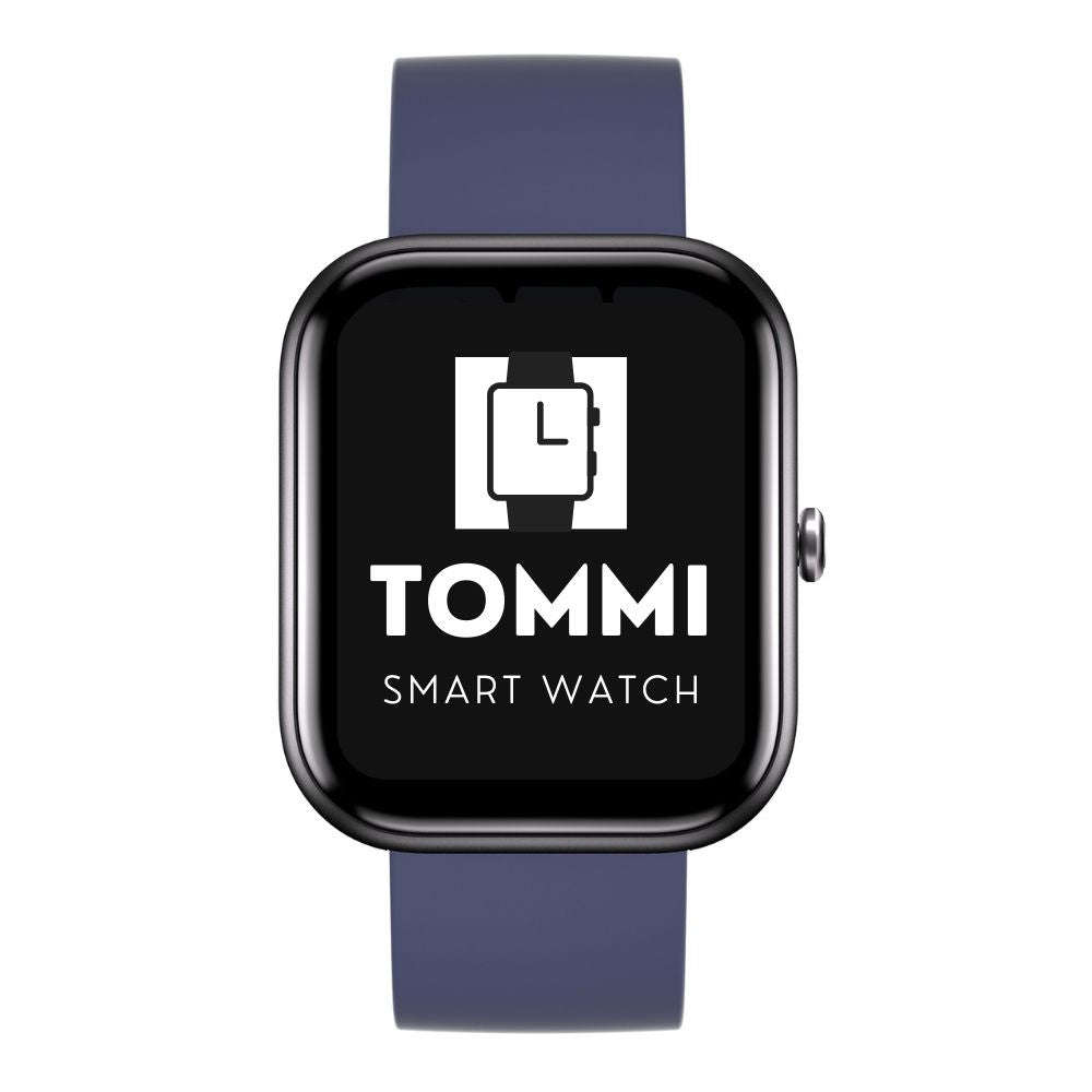 rrp: R2,500.00 T&F LONDON the TOMMI smart watch | Sugar, Bluetooth calling, health!! black/blue