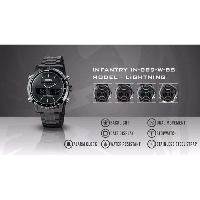 INFANTRY MILITARY CO. Dark Knight Chronograph Watch Brand new BOXED, FULLY LOADED!