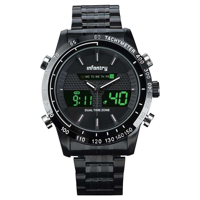 INFANTRY MILITARY CO. Dark Knight Chronograph Watch Brand new BOXED, FULLY LOADED!