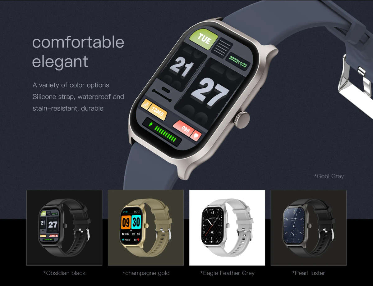 rrp: R2,500.00 NORTH EDGE Wrist Ready NL77 Bluetooth Smart Watch Gold