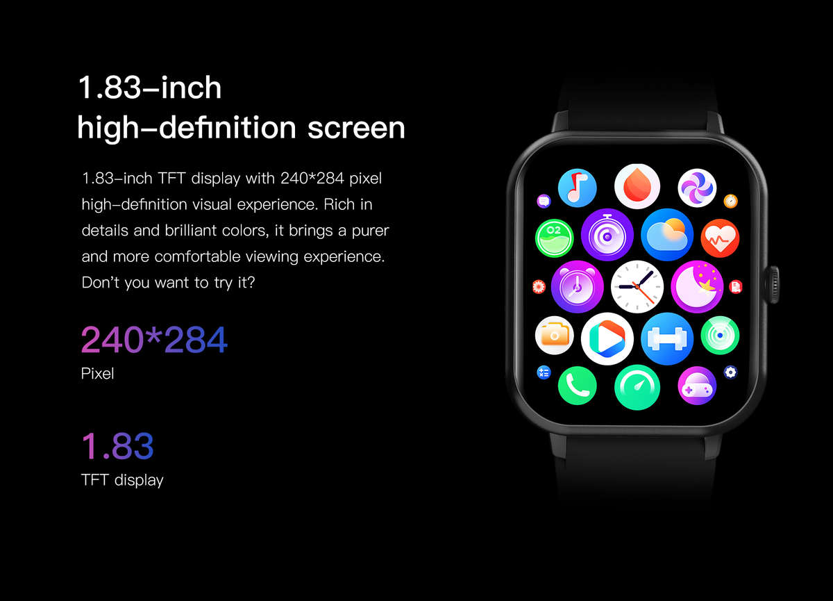 rrp: R2,500.00 NORTH EDGE Infinity Max Bluetooth Calling, BP, Sports Smart Watch Black