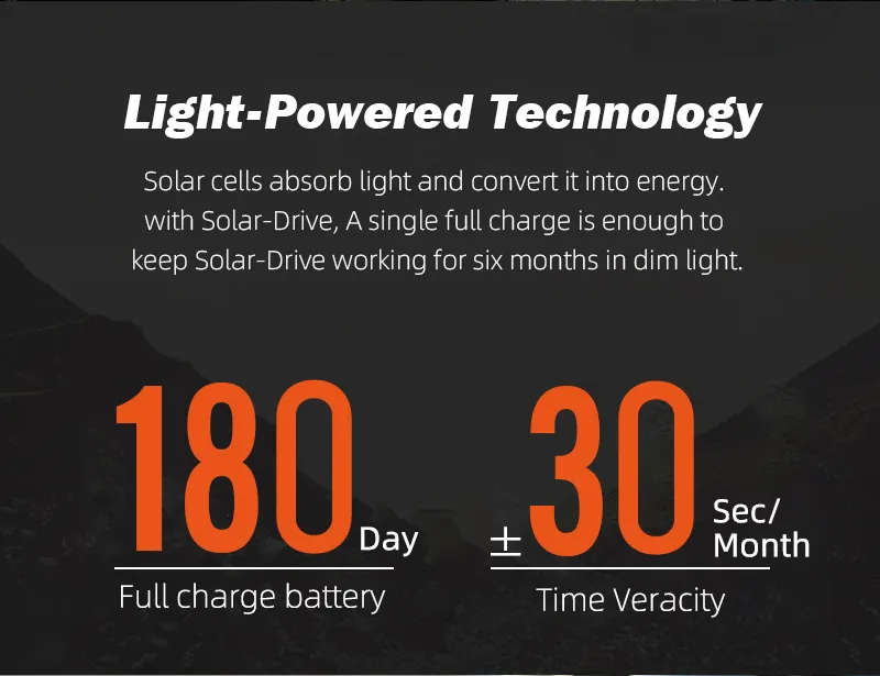 must look!! North Edge Evoque 2 Solar Drive Watch - Orange, Solar Powered