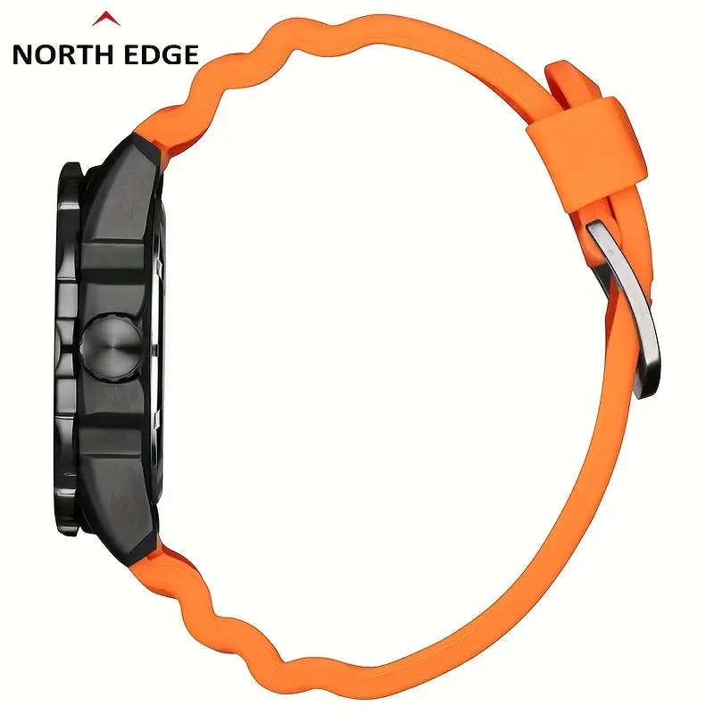 must look!! North Edge Evoque 2 Solar Drive Watch - Orange, Solar Powered