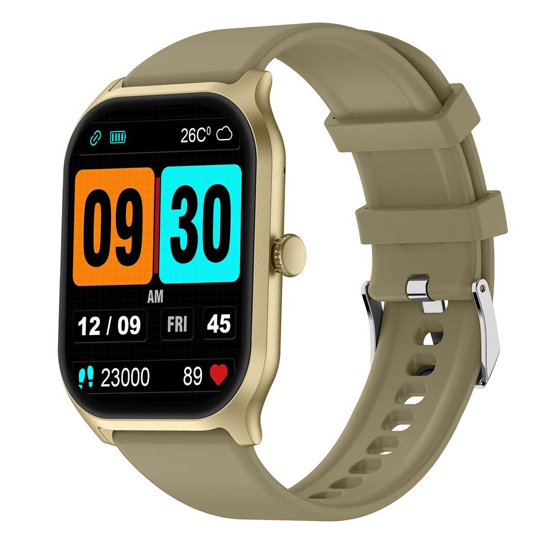 rrp: R2,500.00 NORTH EDGE Wrist Ready NL77 Bluetooth Smart Watch Gold