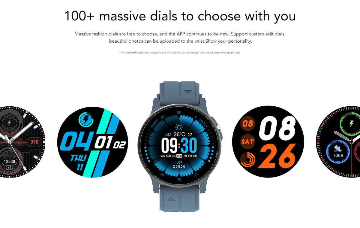 R1,900.00 NORTH EDGE Ultima Bluetooth ECG Glucose Smart Watch!! SLEEK BLACK