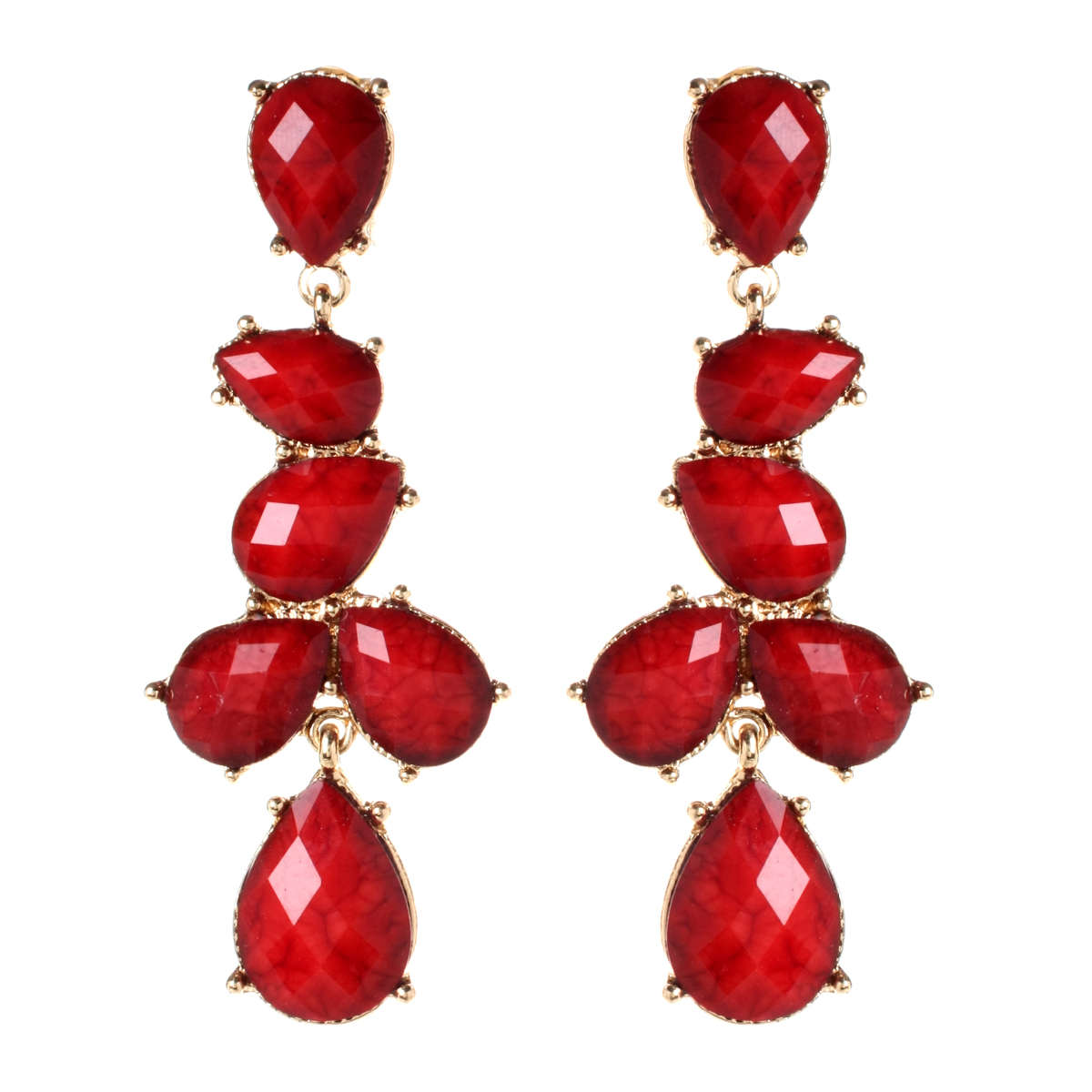 HOT! Must see! Retail: R650.00 AMRITA NEW YORK Sunset Earring Ruby