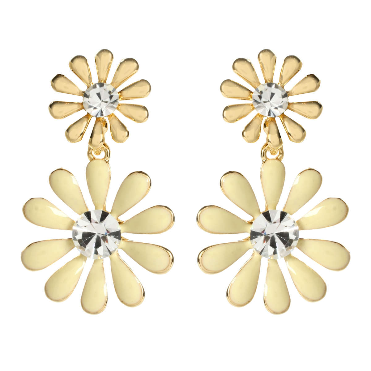 Must see! Retail: R1250.00 AMRITA NEW YORK Fleur Two Tier Earring Ivory