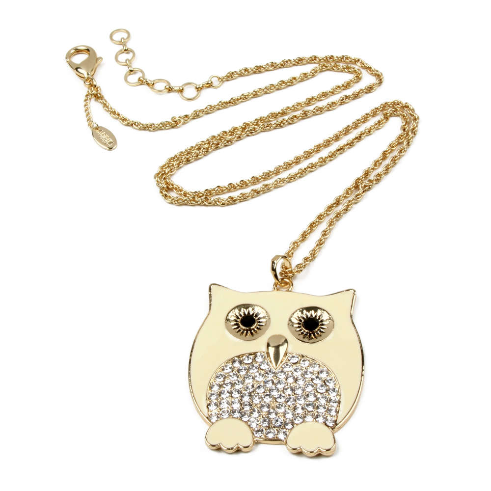 HOT! Must see! Retail: R1400.00 AMRITA NEW YORK Miami Owl Pendant Navy Ivory