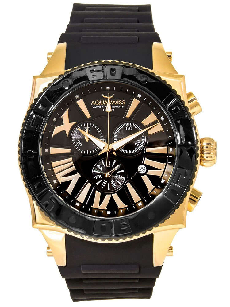 new RRP $1800 (R21,600.00) Aquaswiss Men's XG 50mm Chronograph Swiss Watch BRAND NEW