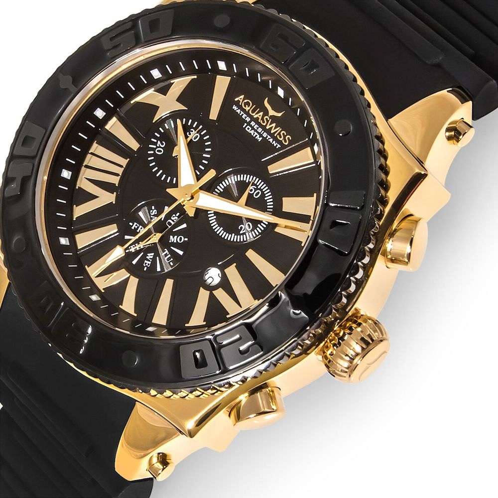 new RRP $1800 (R21,600.00) Aquaswiss Men's XG 50mm Chronograph Swiss Watch BRAND NEW