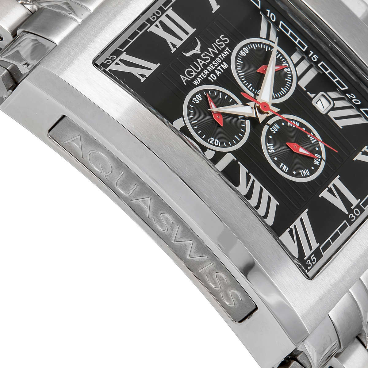 AQUASWISS Men's **TANC XG** BLACK HUGE 57MM Swiss Watch BRAND NEW w/ box and papers