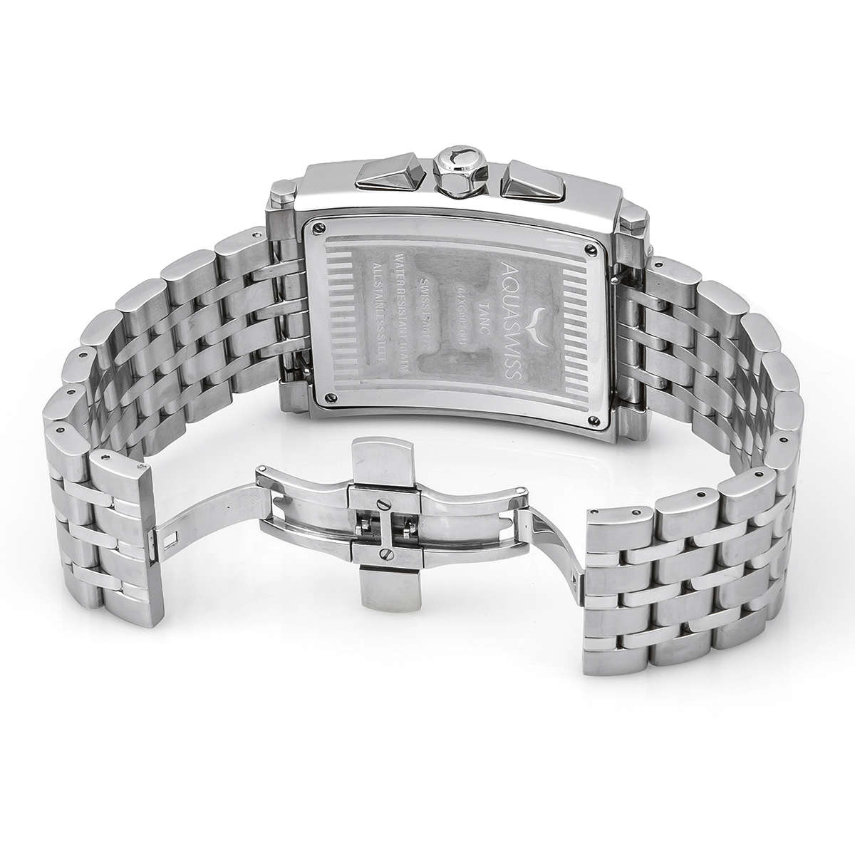 AQUASWISS Men's **TANC XG** BLACK HUGE 57MM Swiss Watch BRAND NEW w/ box and papers