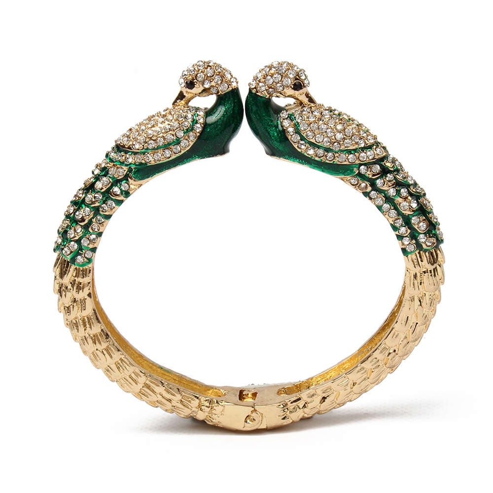 last left! Must see! Retail: R2,400.00 AMRITA NEW YORK Animal Collection Peacock Cuff Emerald