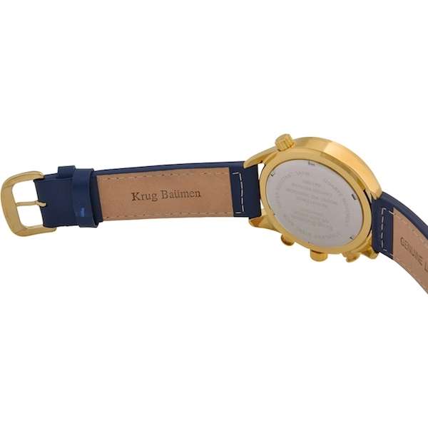 Retail: £775/ R13,000.00 Krug-Baumen Men's Air Explorer BLUE Diamond 500pcs Chronograph Watch