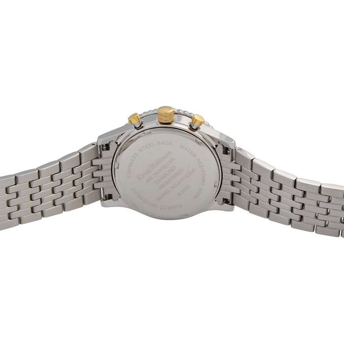 Retail: £775/ R13,000.00 Krug-Baumen Men's Air Traveller Two Tone Diamond Chronograph Watch