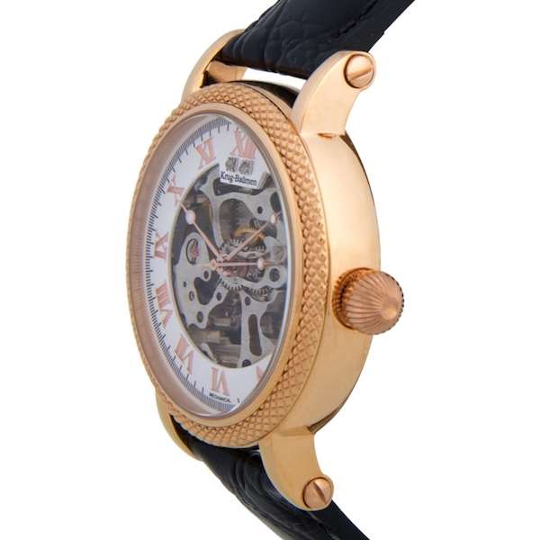 **RRP £875.00** KRUG BAUMEN Men's Prestige Automatic Diamond Rose Gold Watch 60152DM