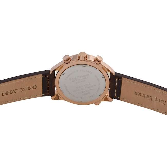 Retail: £775/ R13,000.00 Krug-Baumen Men's Air Explorer BROWN Diamond 500pcs Chronograph Watch