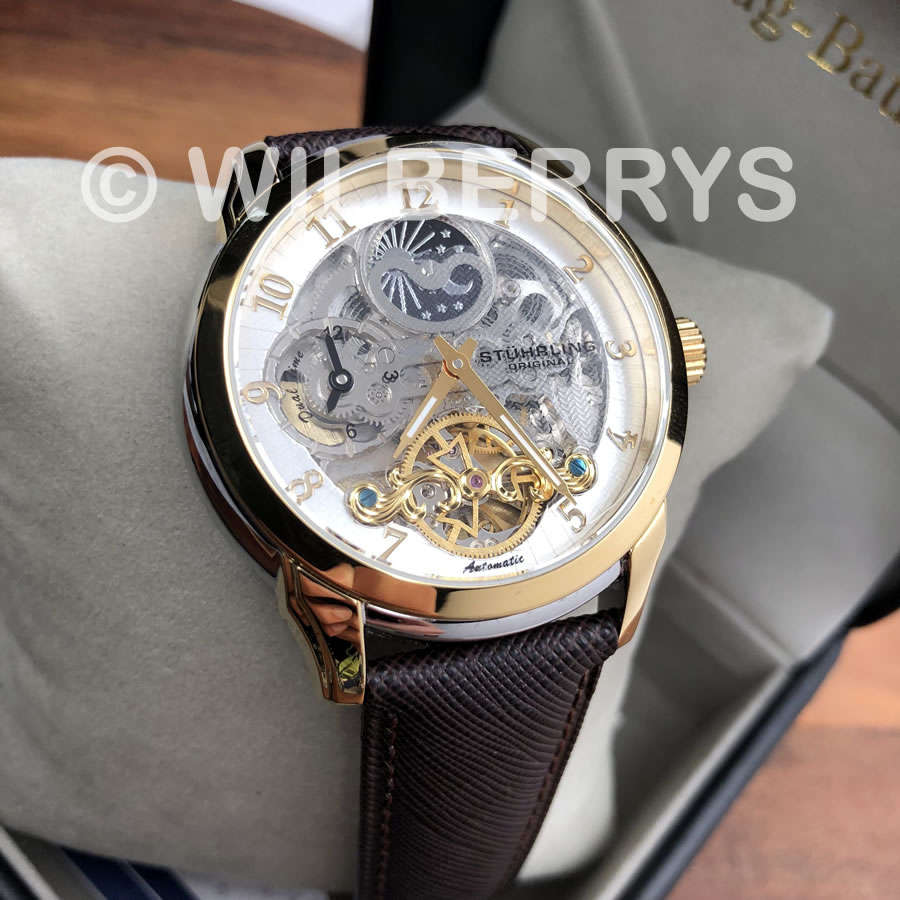 **R10,335.00** STUHRLING ORIGINAL Men's Tempest Moon Automatic Watch BRAND NEW IN BOX WITH PAPERWORK