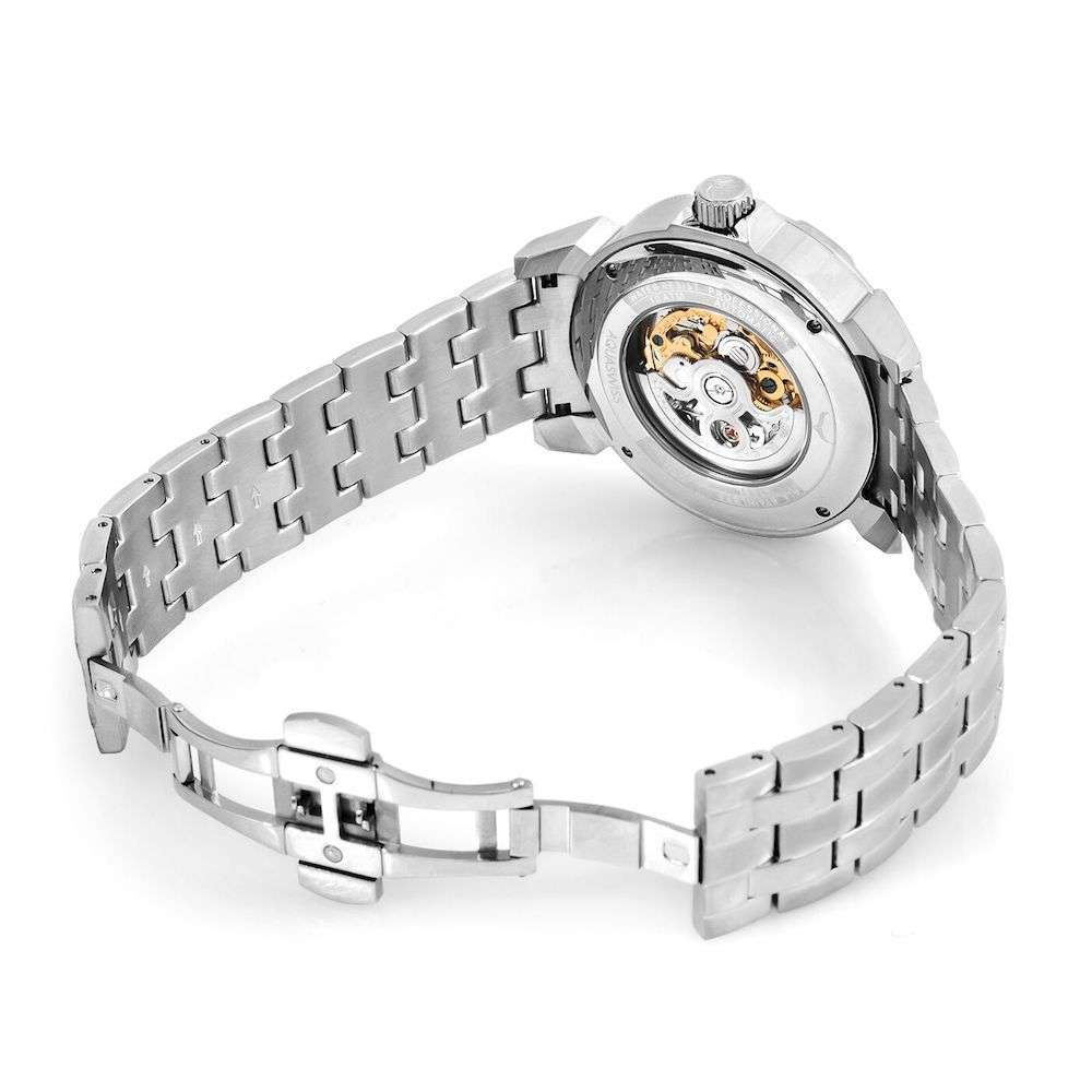 Retail: R15,000.00 Aquaswiss Men's Cog Suisse Automatic 43mm Watch with Steel Band